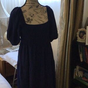 Navy blue midi dress. Brand new never worn.original price $120